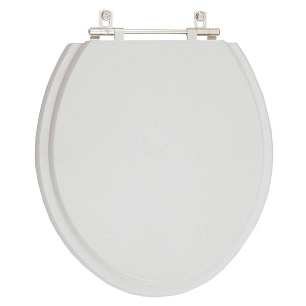 Tampa de Vaso Poliester Convencional Oval Universal 1.6gpf 6lpf Cinza Claro para bacia Deca