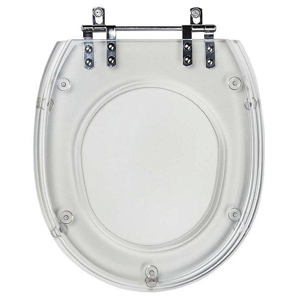 Tampa de Vaso Sanitário Poliéster Aspen Transparente para louça Deca