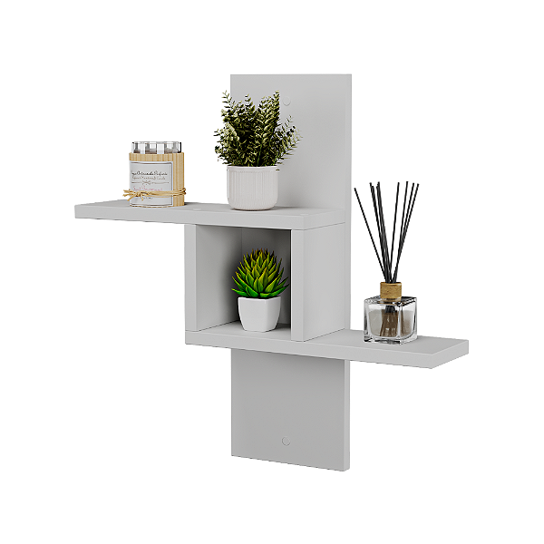 Nicho Decorativo Cross Branco para Sala Quarto Hall