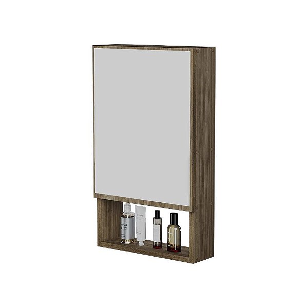 Armário para Banheiro com Espelho Tebas Freijó 34cm