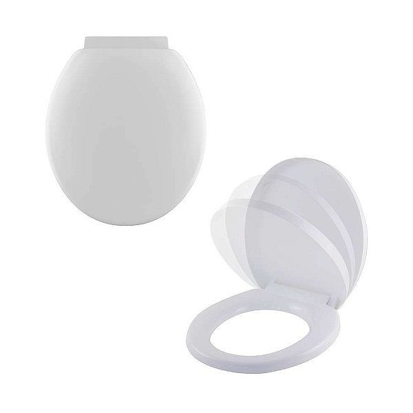 Tampa de Vaso Soft Close Loren Way Branco para bacia Lorenzetti