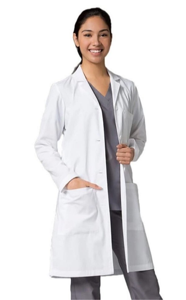 Jaleco Oxford Manga Longa Feminino