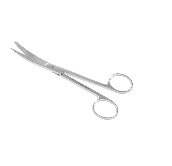 Tesoura Cirúrgica Curva Fina/Romba