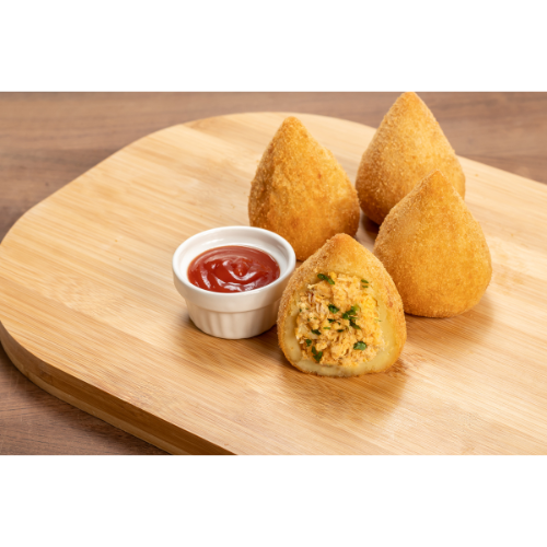 Mini coxinha de frango