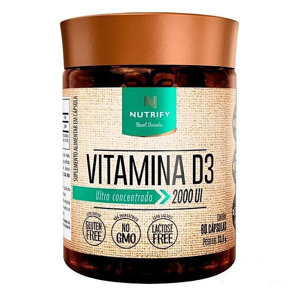 Vitamina D3 2000UI (60 caps) - Padrão: Único