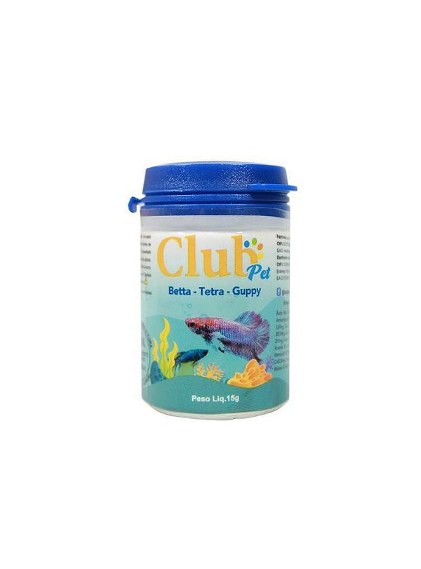 Ração Comida para Peixe Betta Tetra Guppy 15g