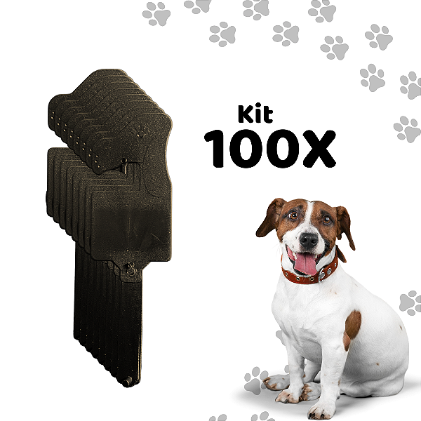 Conjunto 100 Cabides Pet Shop Cachorro Gato Loja