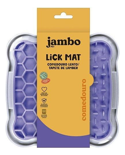 Comedouro Lento Tapete Lambe Lick Mat Jambo