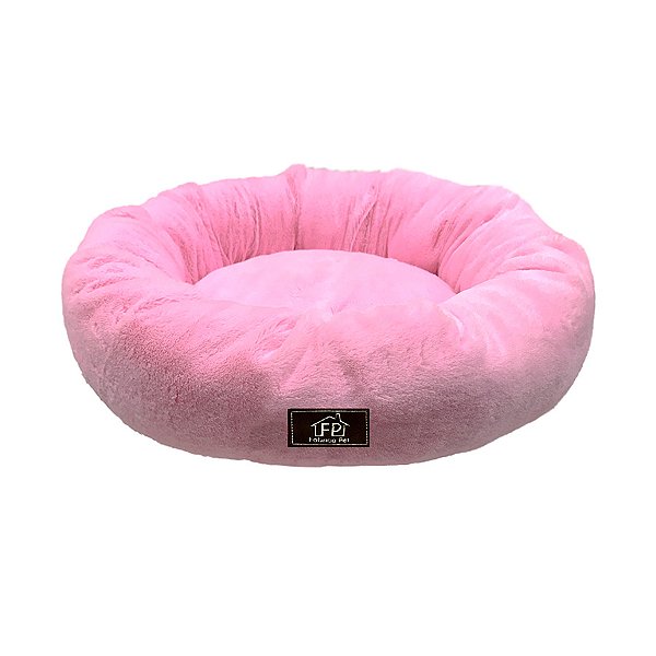 Cama Fábrica Pet Nuvem Pelúcia Rosa para Cães e Gatos