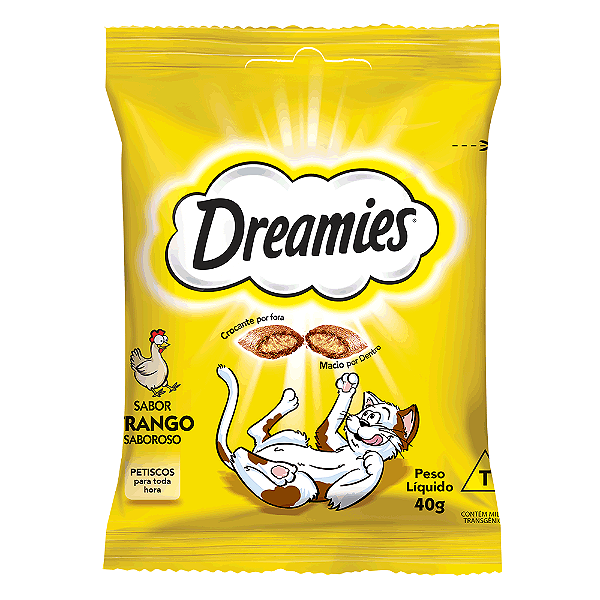 Petisco Dreamies Frango para Gatos Adultos 40g