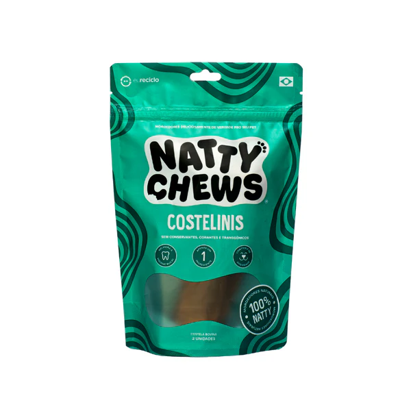 Costelinis Natty Chews - 2 Un Costela Bovina - Cães