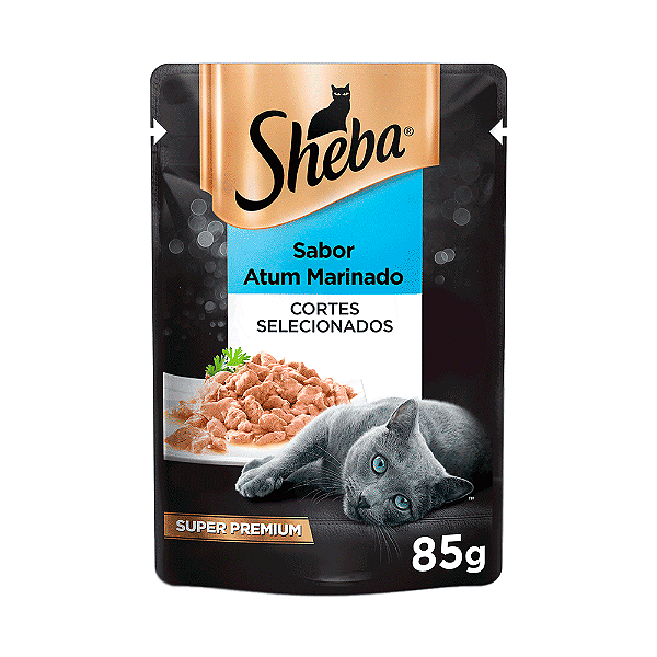 Ração Úmida Sheba Gatos Adultos Sachê Atum Marinado 85 g