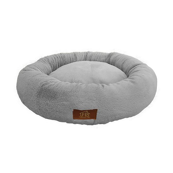 Cama Fábrica Pet Nuvem Pelúcia Cinza - Cães e Gatos