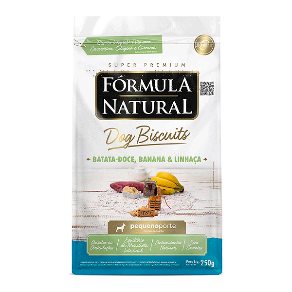 Biscoitos Fórmula Natural Dog Biscuits Batata Doce Cães Adultos Pequeno Porte 250 g