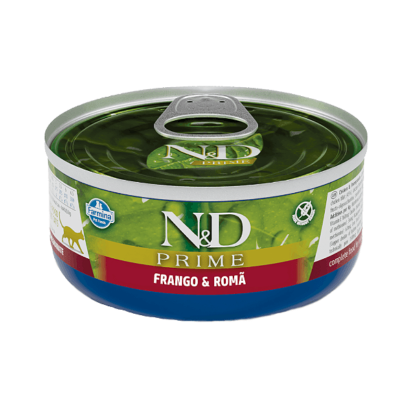 Ração Úmida N&D Prime Gatos Adultos Frango e Romã 70 g