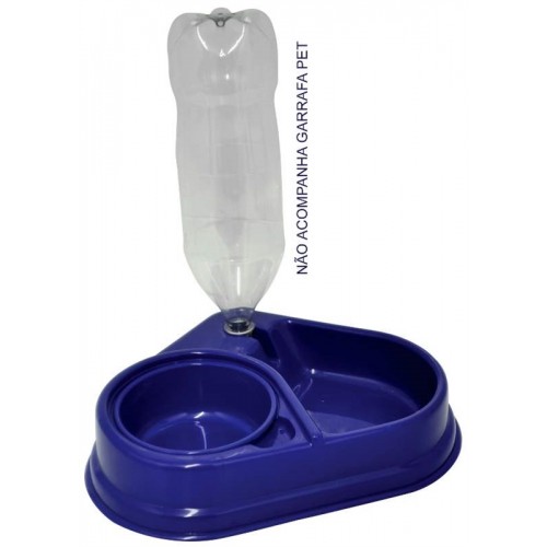 Comedouro Duplo para Água e Ração São Pet