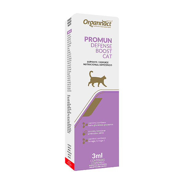Suplemento Promun Defense Boost Cat Organnact 3 ml