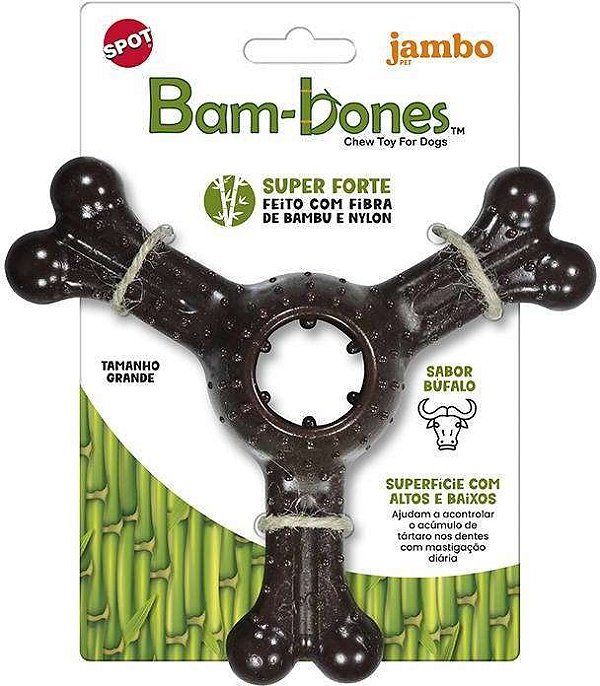 Brinquedo Mordedor Jambo Pet Bufalo Triplo g