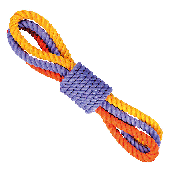 Mordedor Corda Pattern Alça Tripla Jambo Único 40 cm