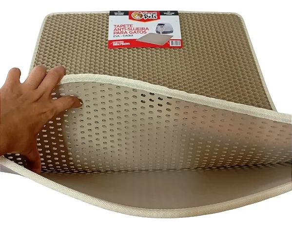 Tapete Anti-sujeira De Eva Caqui Great Pets 58x75cm