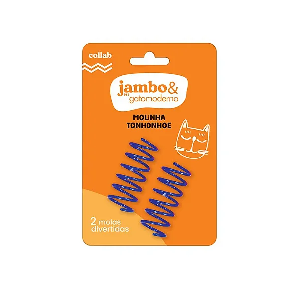 Brinquedo Jambo Gato Moderno Mola Com 2 Peças