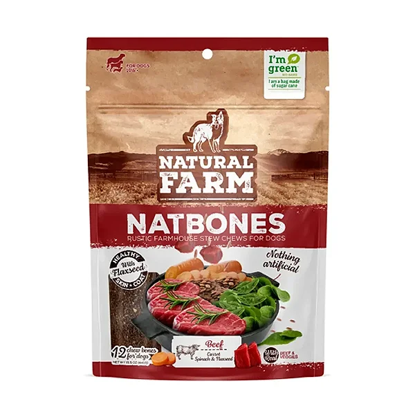 Petisco Natbones Natural Farm Carne 340 g