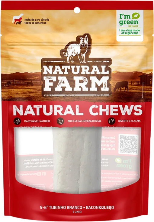 Osso Branco Natural Farm para Cães