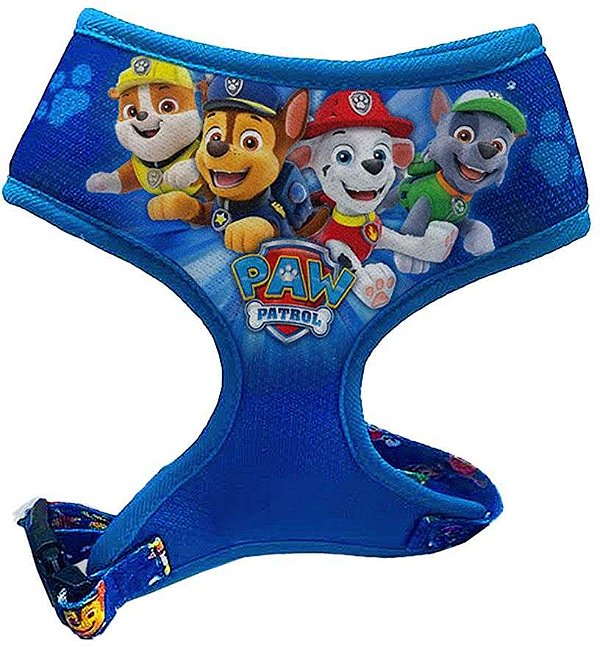 Peitoral Patrulha Canina Azul para Cães G