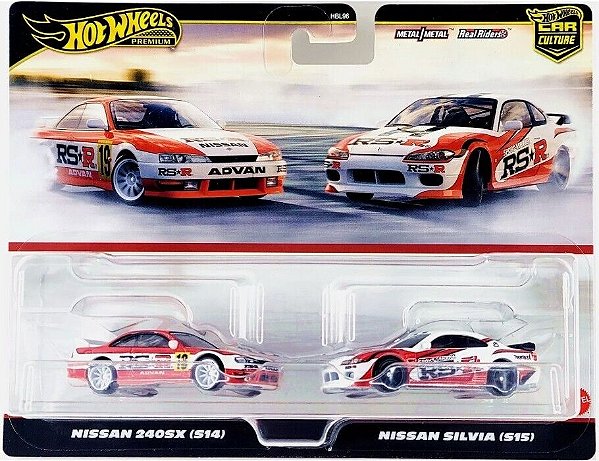 Hot Wheels Premium Two Pack - Nissan 240SX S14 + Nissan Silvia S15