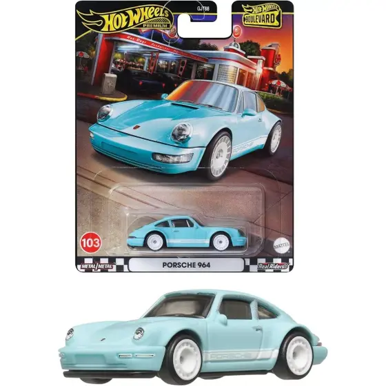 Hot Wheels Boulevard - Porsche 964 - Verde Agua