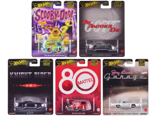 Hot Wheels Premium Pop Culture - 5 Miniaturas