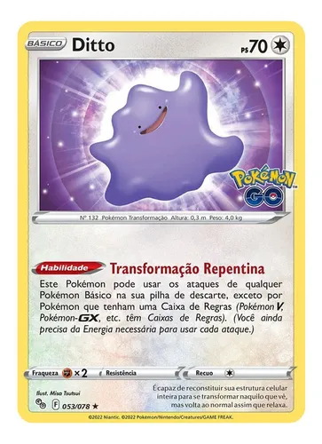 Cards Pokémon - Ditto Disfarçado
