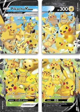 Cards Pokémon - Pikachu-V-União (4 Cartas)
