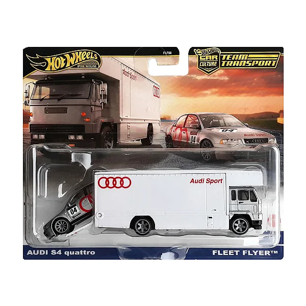 Hot Wheels Team Transport - Audi S4 Quattro + Fleet Flyer