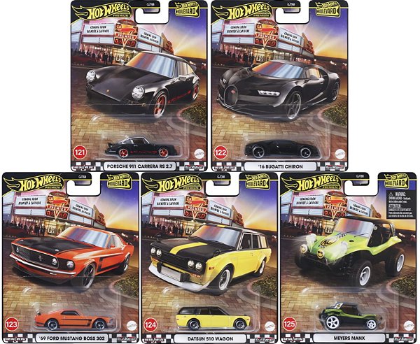 Set Hot Wheels Boulevard - 5 Miniaturas
