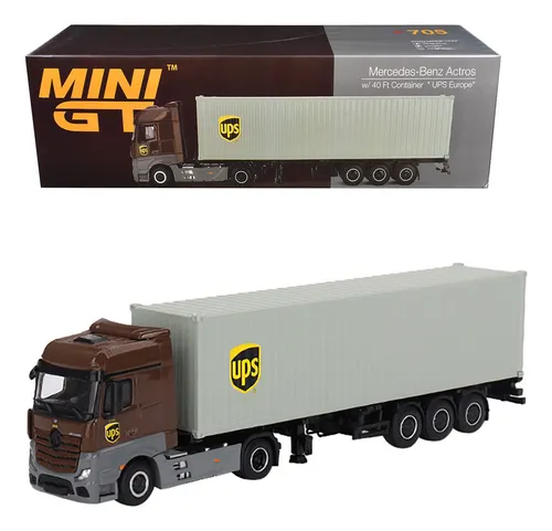 Mini GT - Mercedes Benz Actros + Container - UPS Europe