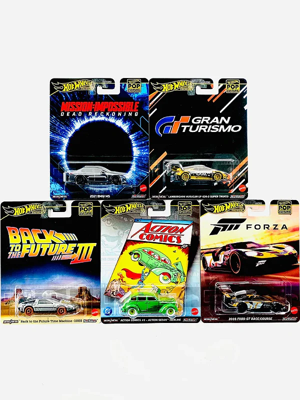 Set Hot Wheels Pop Culture - 5 Miniaturas