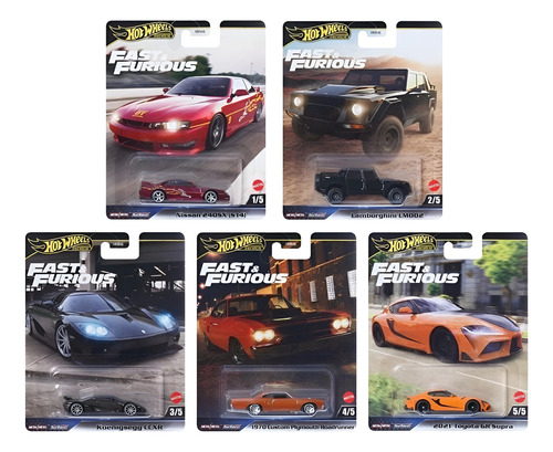 Set Hot Wheels - Fast & Furious - Velozes & Furiosos