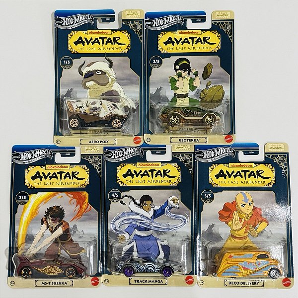 Set Hot Wheels Silver Series - Avatar: O Ultimo Mestre do Ar