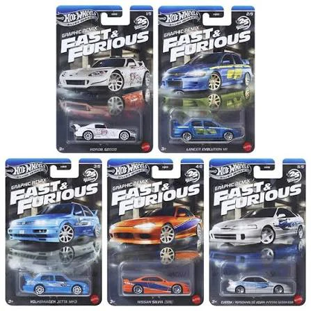 Set Hot Wheels Silver Series - Velozes & Furiosos Graphic Remix