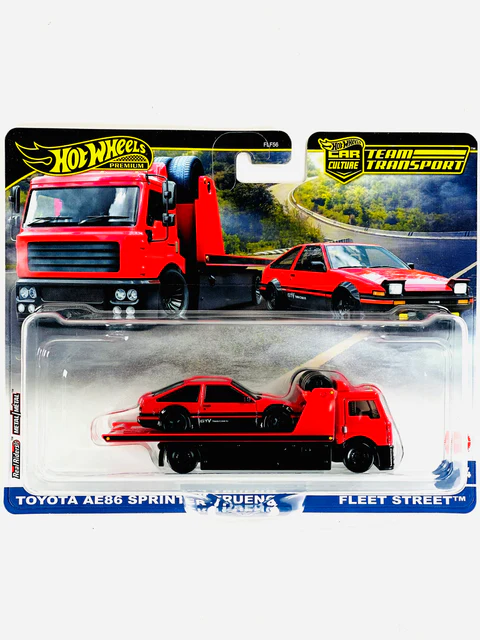 Hot Wheels Team Transport #84 - Toyota AE86 Sprinter Trueno + Fleet Street