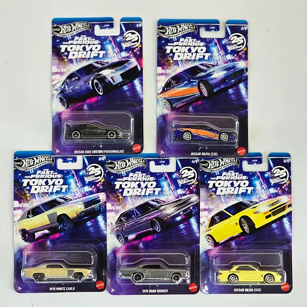 Set Hot Wheels Silver Series - Velozes & Furiosos Tokyo Drift