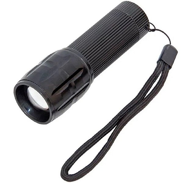 Lanterna tática com zoom ajustável a prova d'água resistente a queda