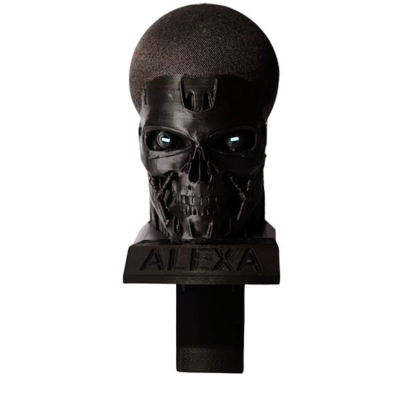 Suporte Alexa Echo Dot 4 e 5 - Exterminador T-800 - Sólida e estável