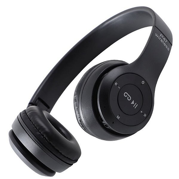 Fone de ouvido com cartão micro SD, bluetooth, sem fio, com microfone