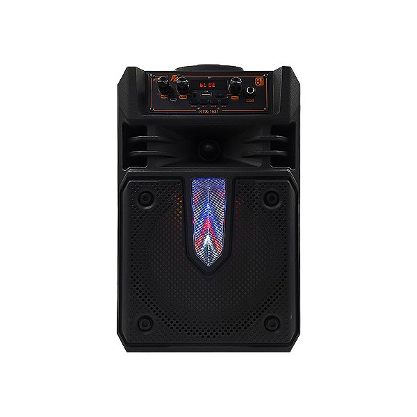 Caixa De Som Bluetooth Led Tws C/ Rodinhas E Controle