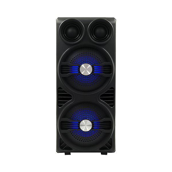 Caixa De Som Bluetooth Led Estéreo Com Entrada P Microfone