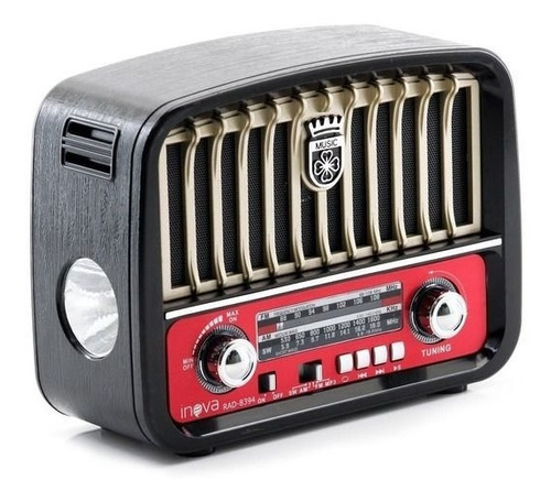 Radio Vintage Portatil Sd/aux/usb Kapbom Ka-8808