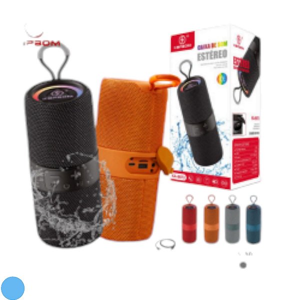 Alto Falante com Luz RGB à Prova D'água