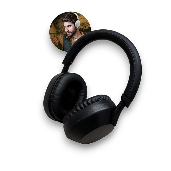 Headphone Bluetooth Com Microfone Usb Bateria Longa Duração